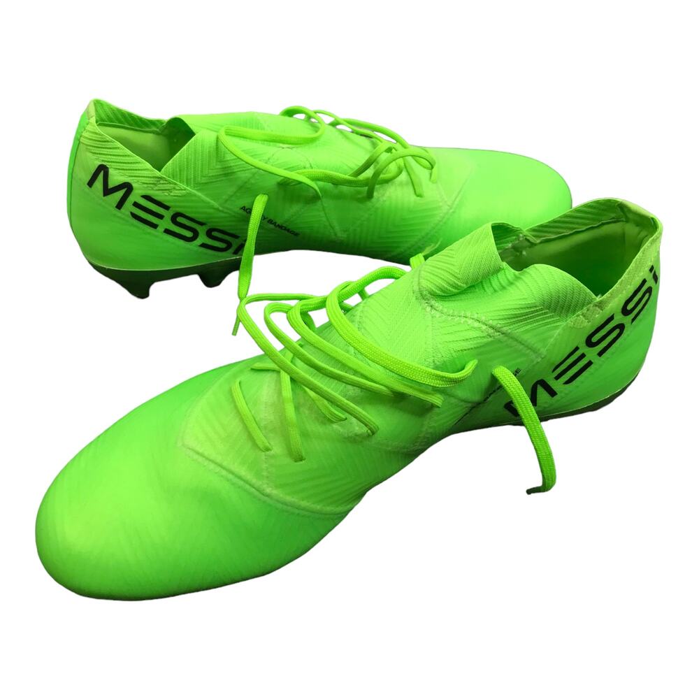 Adidas Men's Soccer Cleats Sz 11 Nemeziz Messi 18.1 FG Solar Green DA9586 NWT